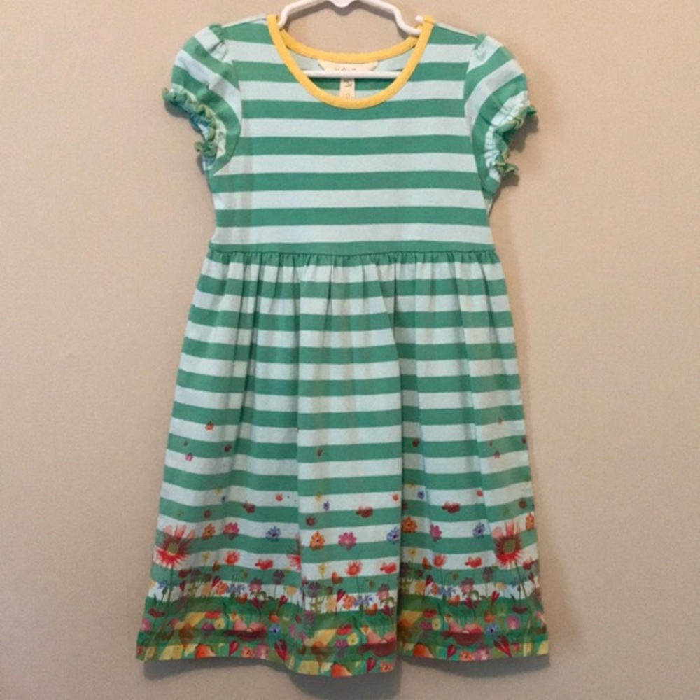 Matilda Jane Green Floral Dress SIZE 6 EUC